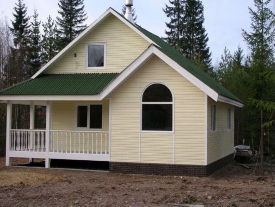 Маленький каркасно щитовой домик