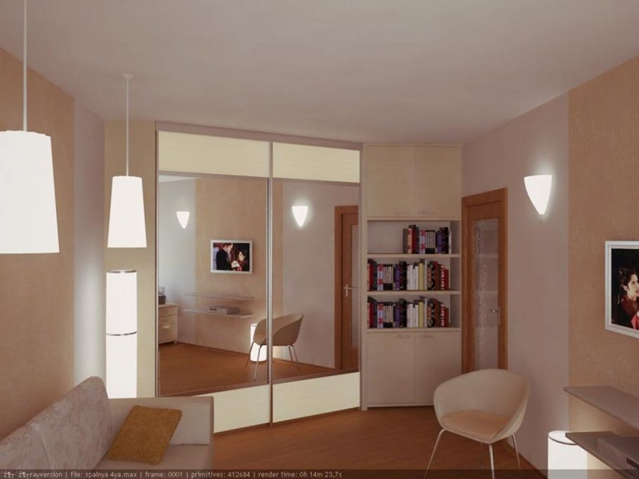 Спальня с гардеробной