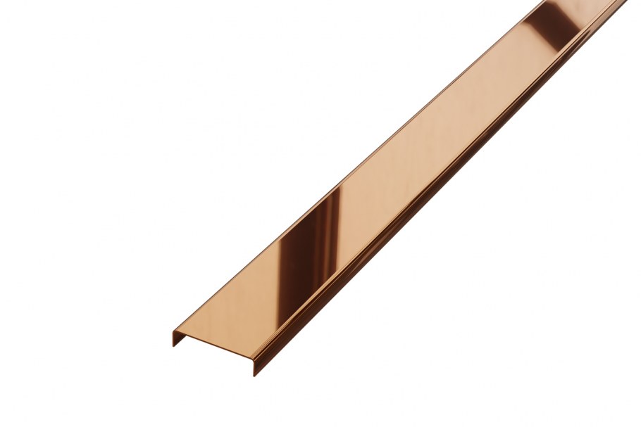 Профиль наружный 20мм латунь для плитки