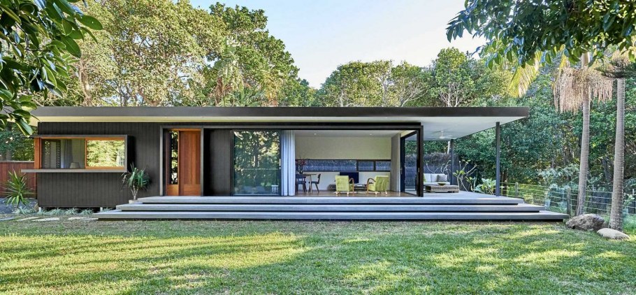 Одноэтажный дом с плоской крышей