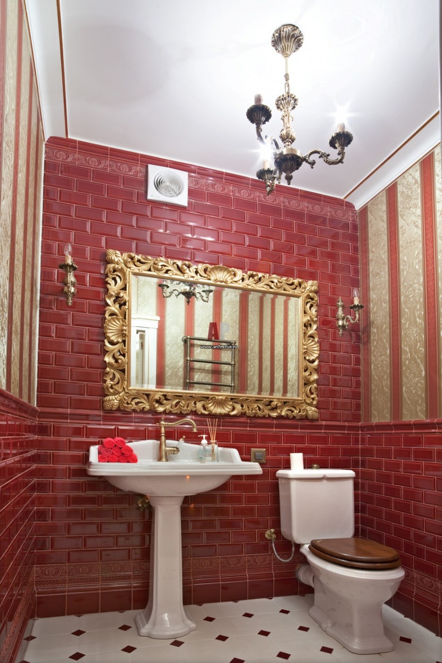 Санузел в английском стиле