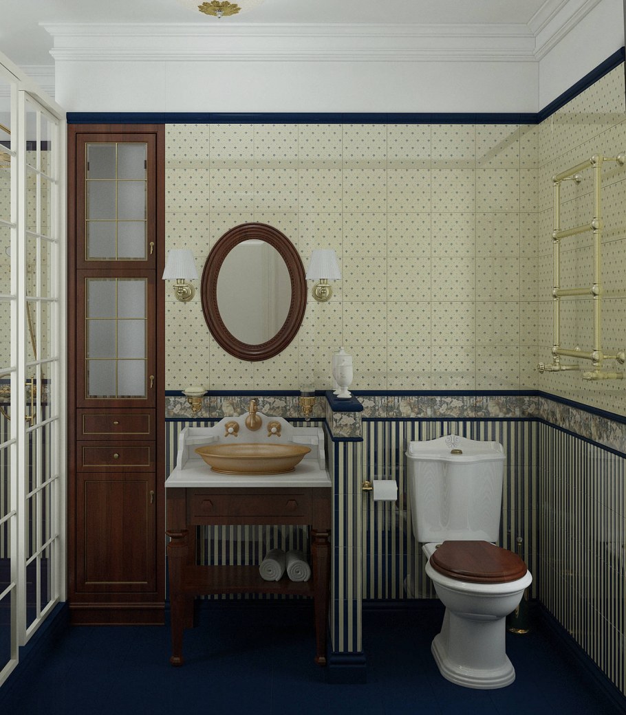 Туалет в английском стиле