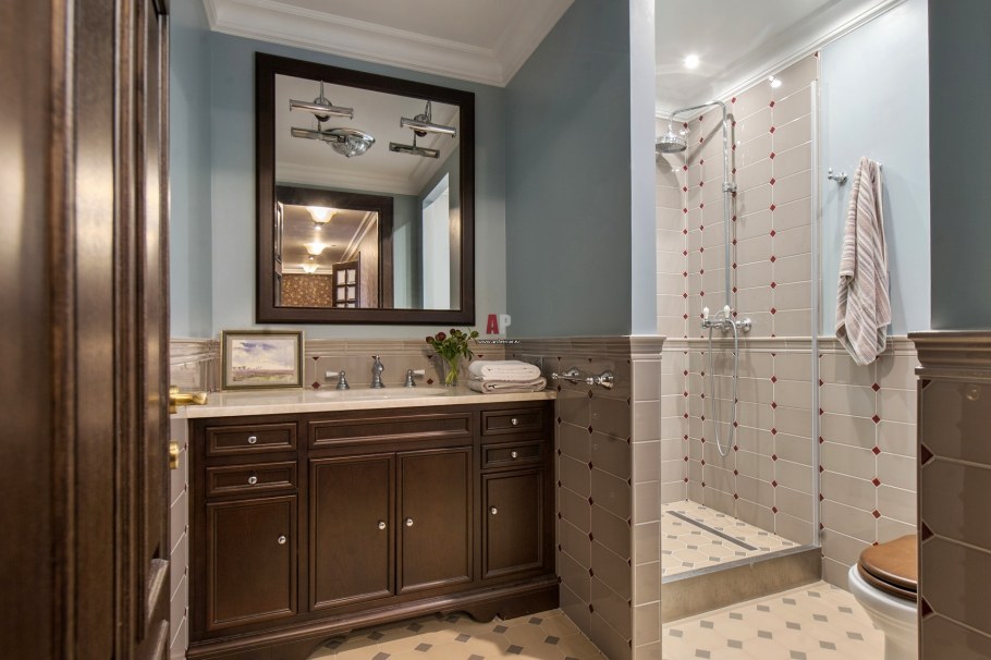 Санузел в английском стиле