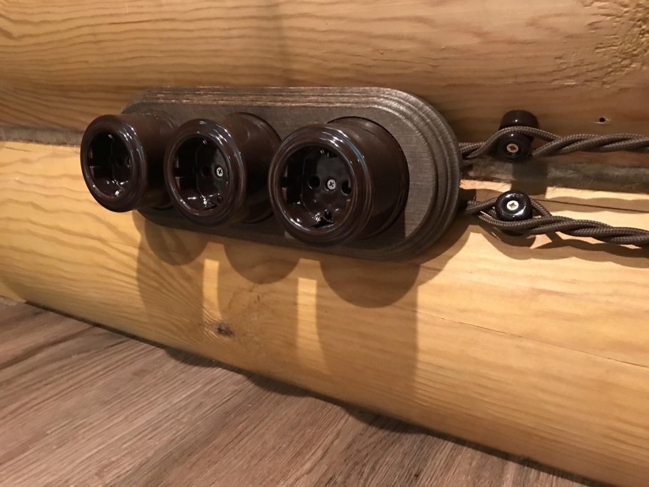 Розетки в стиле лофт