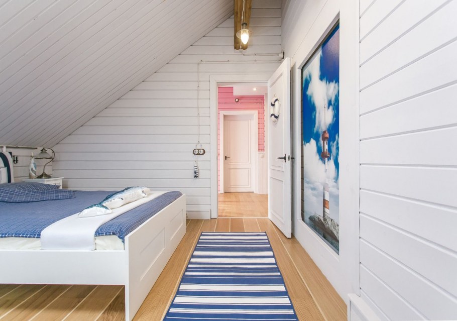 Ретро проводка в спальне