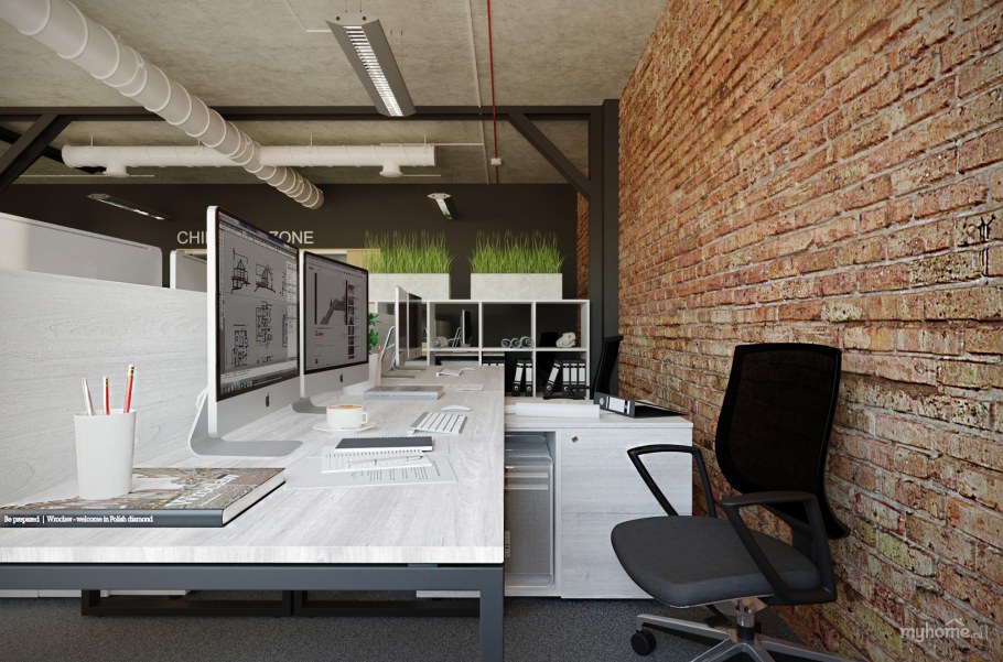 Интерьер офиса в стиле лофт