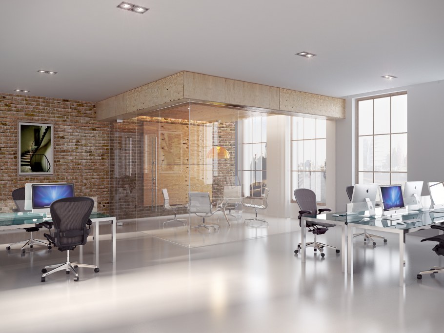 Большой офис в стиле лофт