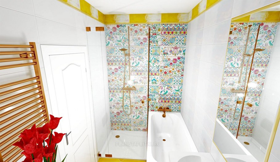 Интерьеры с плиткой Cristall alta Ceramica