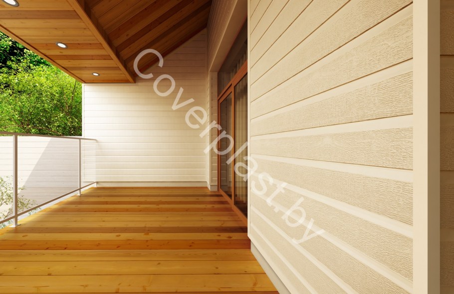 Сайдинг «Тимбер-блок», дуб мореный