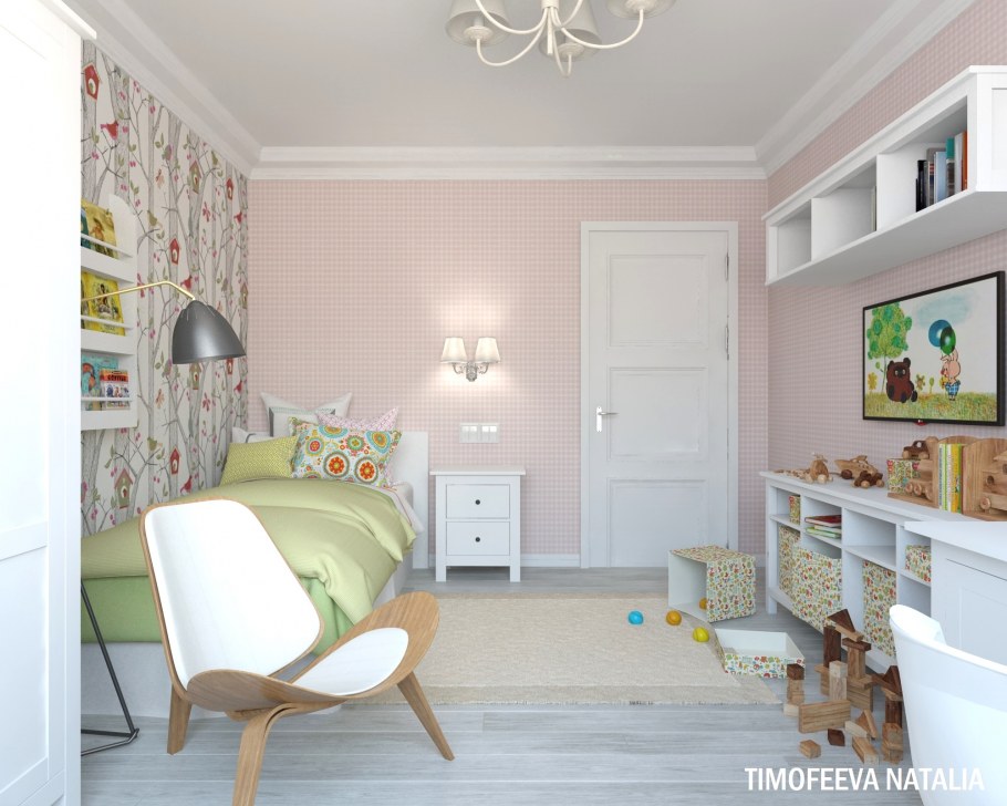 Интерьер детской 15 кв.м