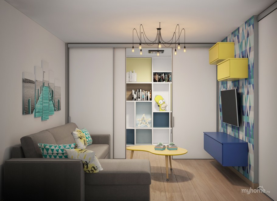 Комната для мальчика в светлых тонах