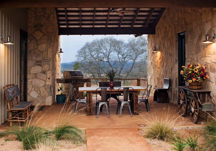 Стиль Техаса ранчо