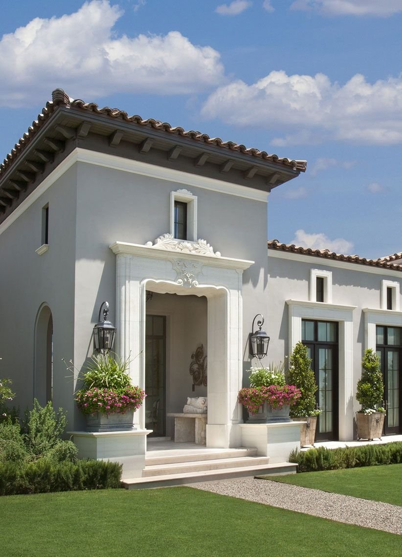 Вилла Средиземноморский стиль фасад