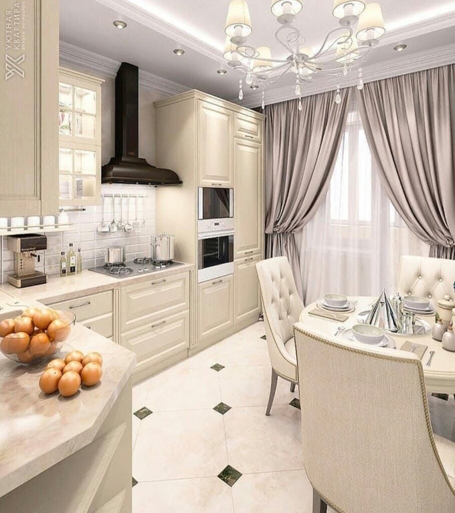 Маленькие светлые кухни