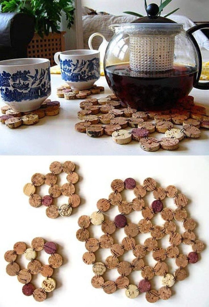 Декорации из винных пробок