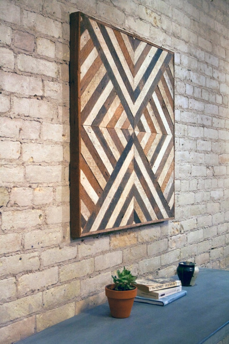 Панно из деревянных реек