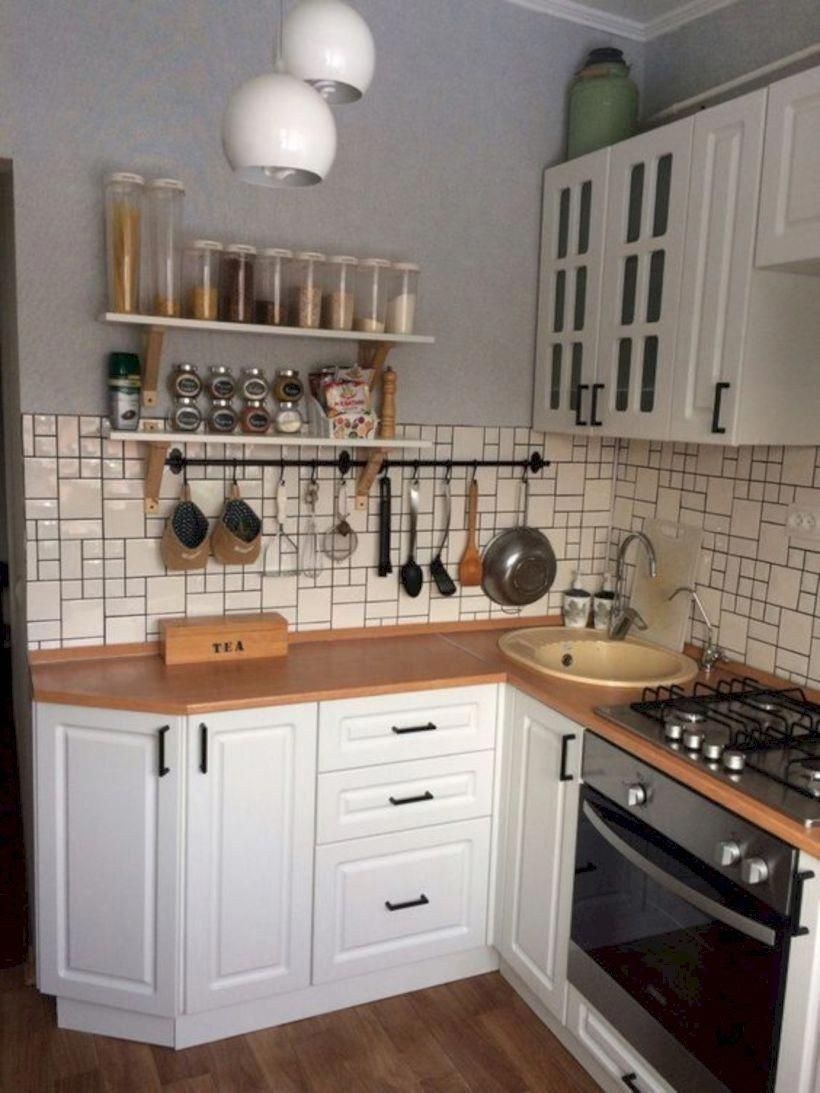 Кухня в хрущёвке в скандинавском стиле