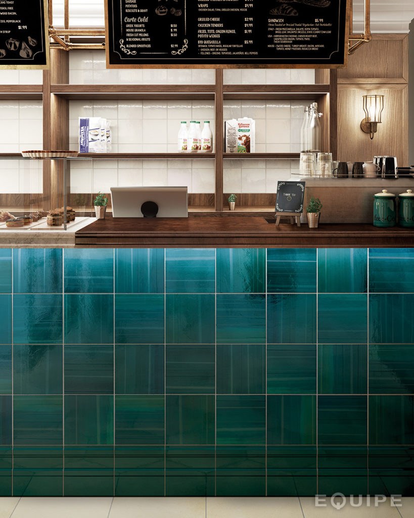 Кухня в бирюзовых тонах