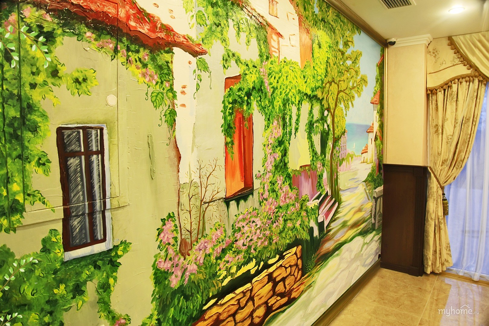 Разрисованные стены в квартире