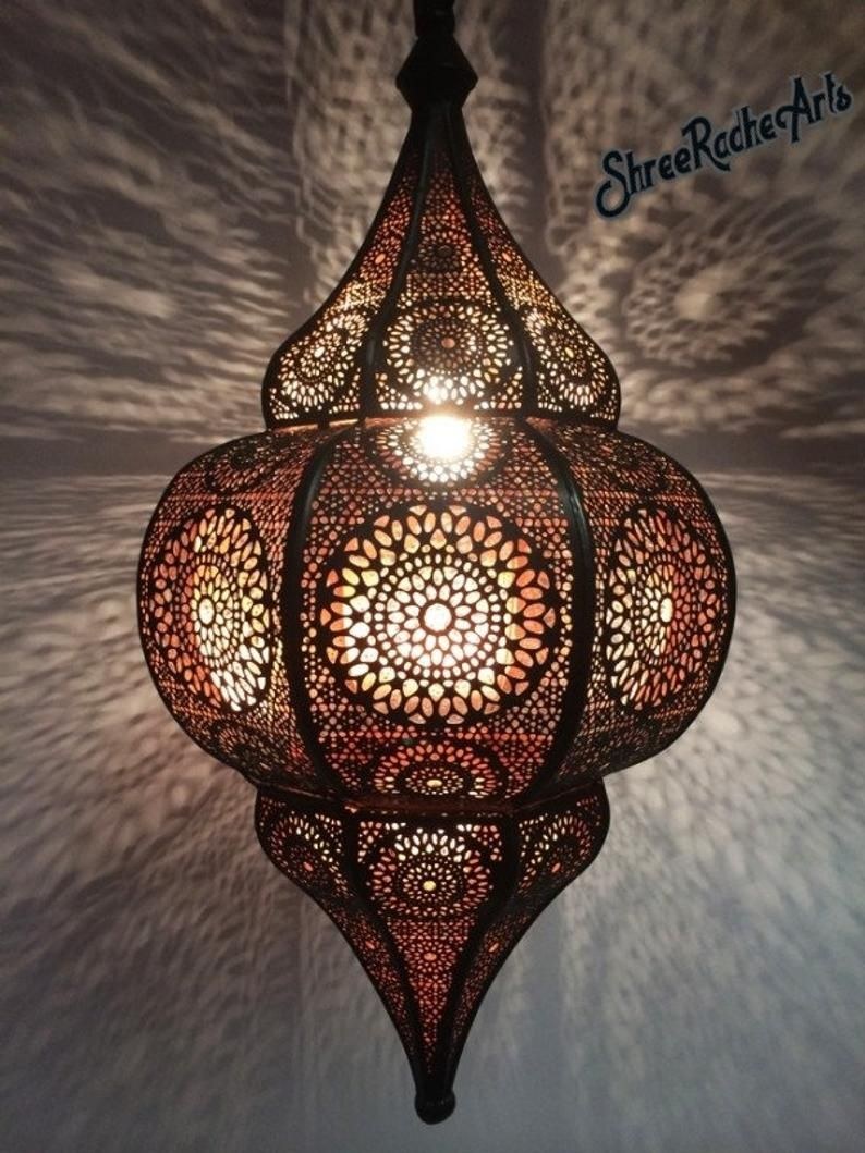 Восточный светильник подвесной турецкая мозаичная лампа