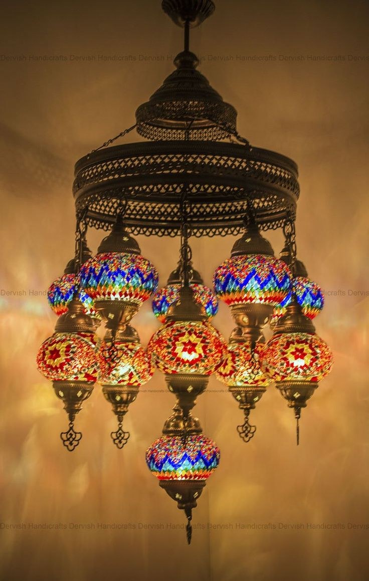 Мозаичные светильники в Восточном стиле