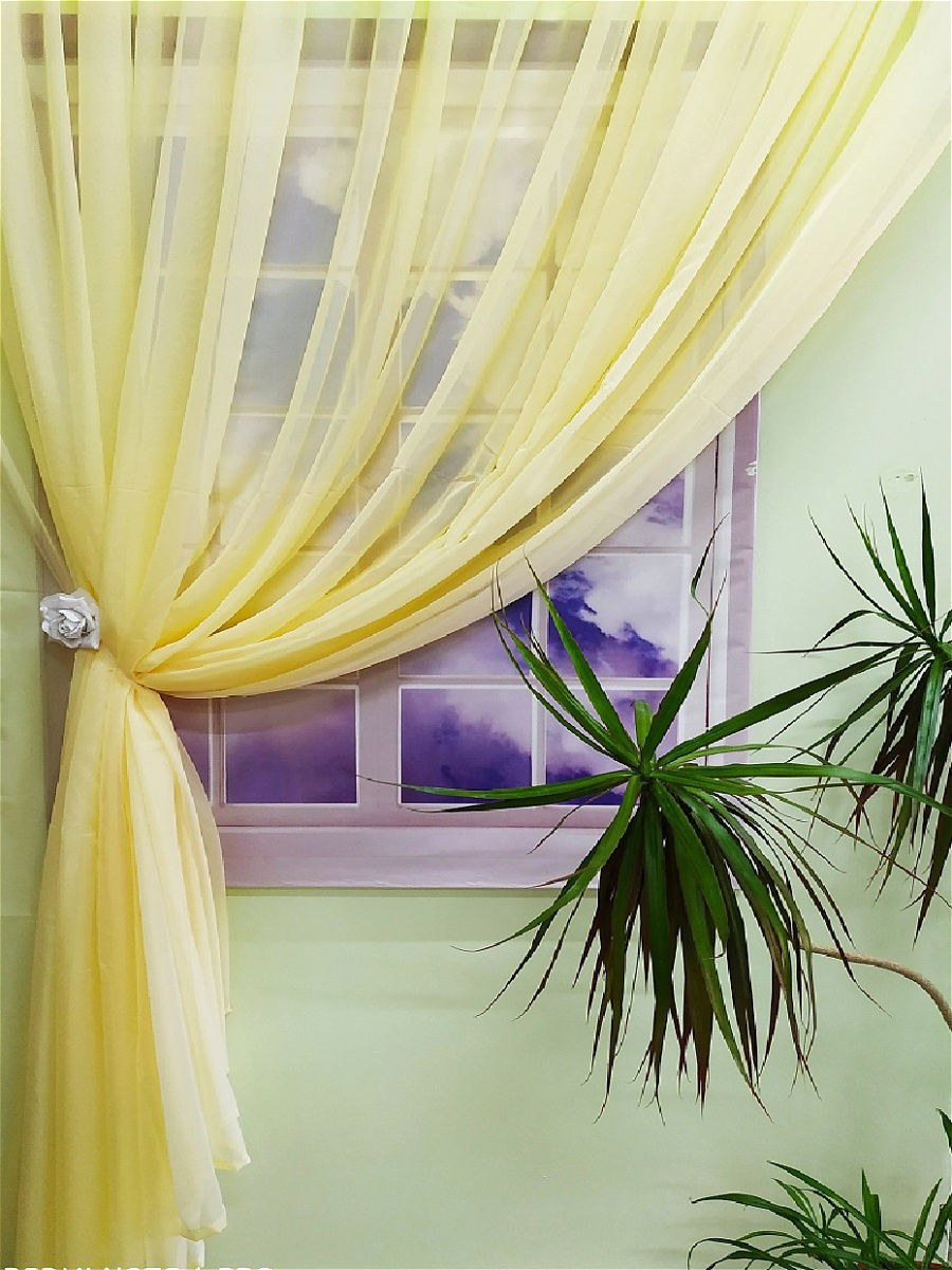 Шторы лимонного цвета
