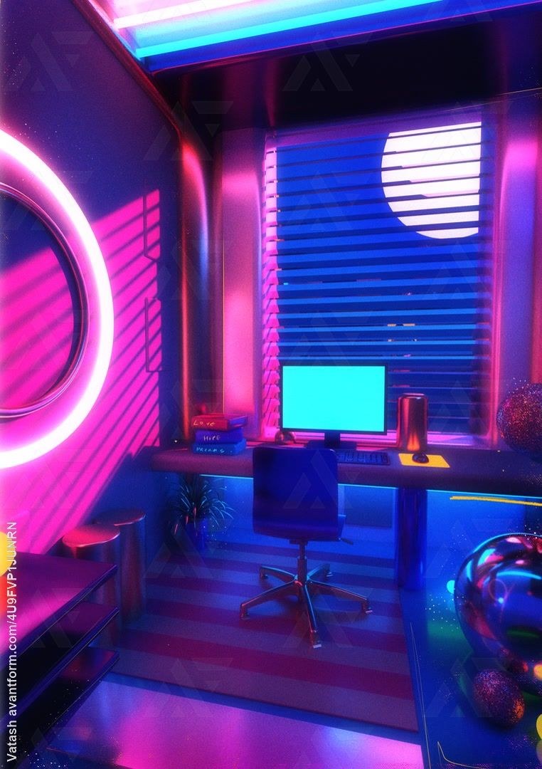 Неоновая комната (78 фото)