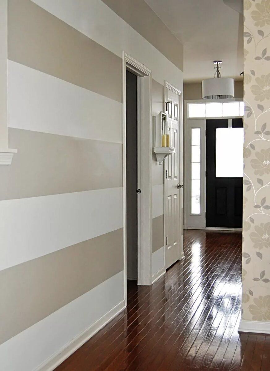 Покраска стен в коридоре