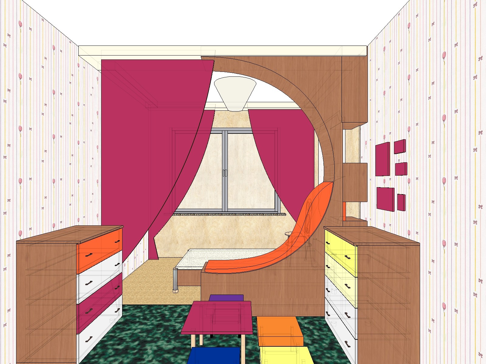 Эскиз детской комнаты