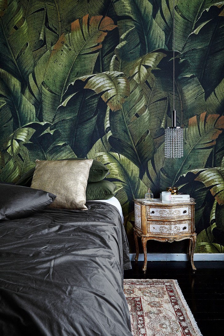 Листья в интерьере