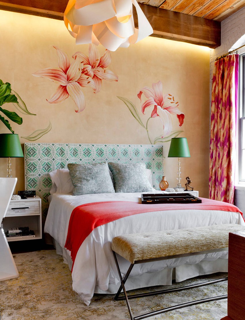Спальня в тропическом стиле