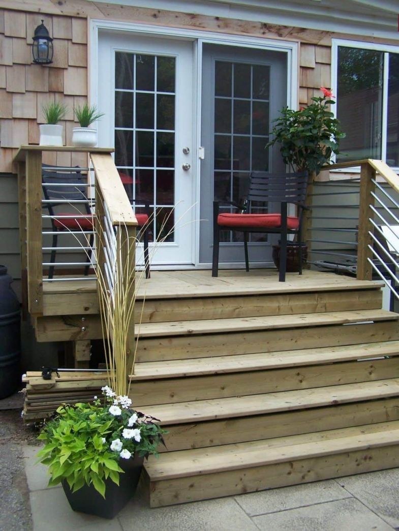 Крыльцо с террасой к деревянному дому (82 фото)