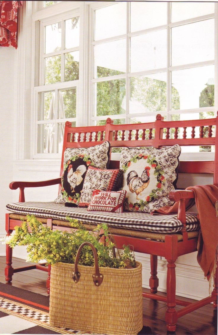 Вязаные вещи в интерьере