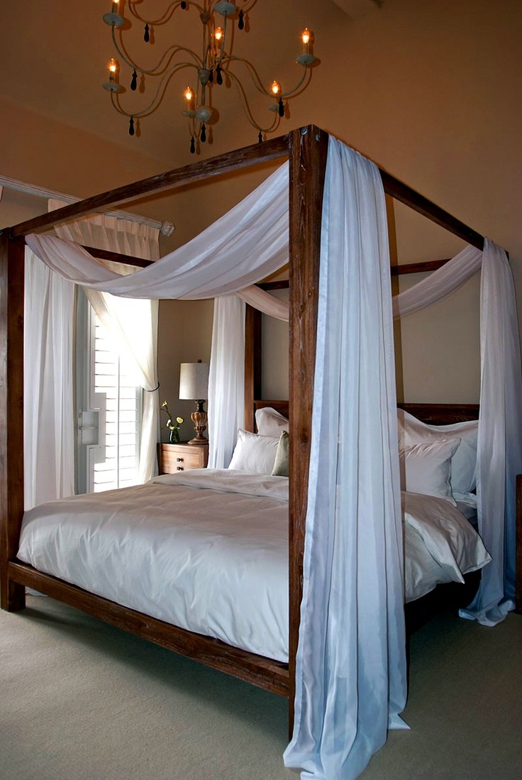 Кровать Кинг сайз романтика балдахин