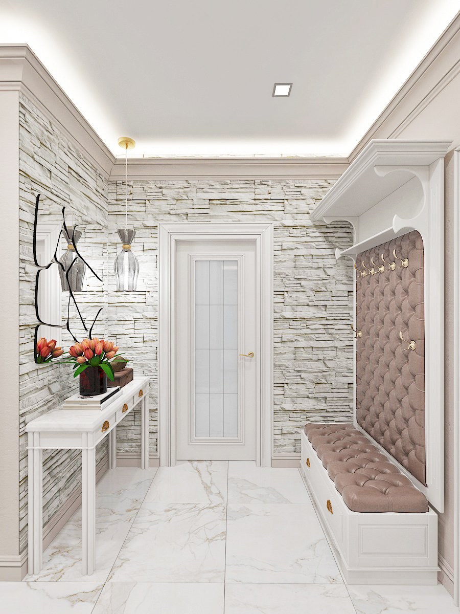 Коридор в пастельных тонах