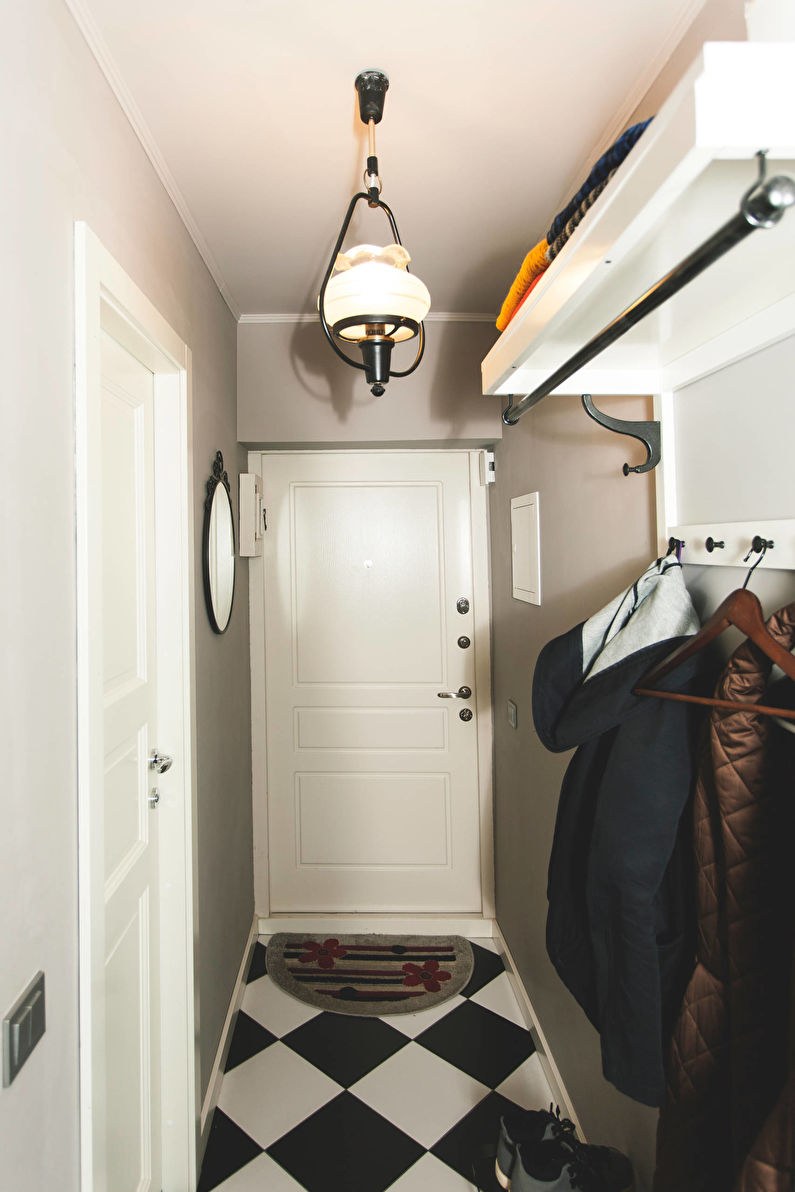 Прихожая в хрущевке 2кв м узкая