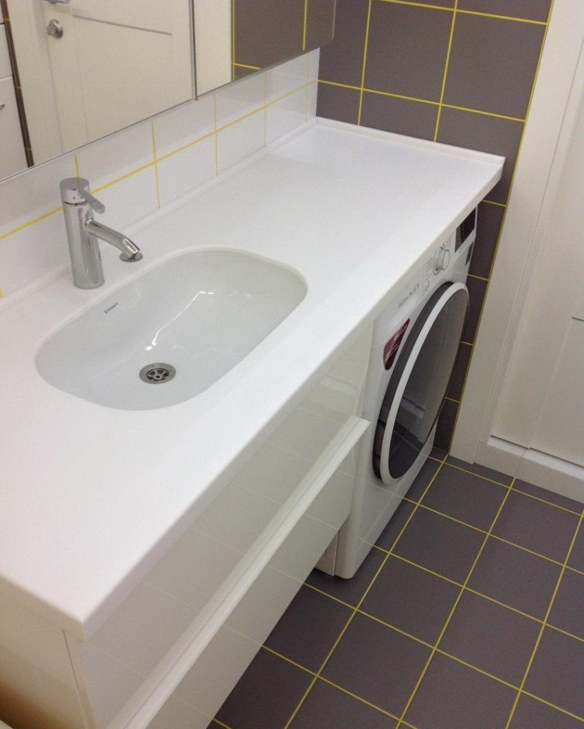 Раковина со столешницей под стиральную