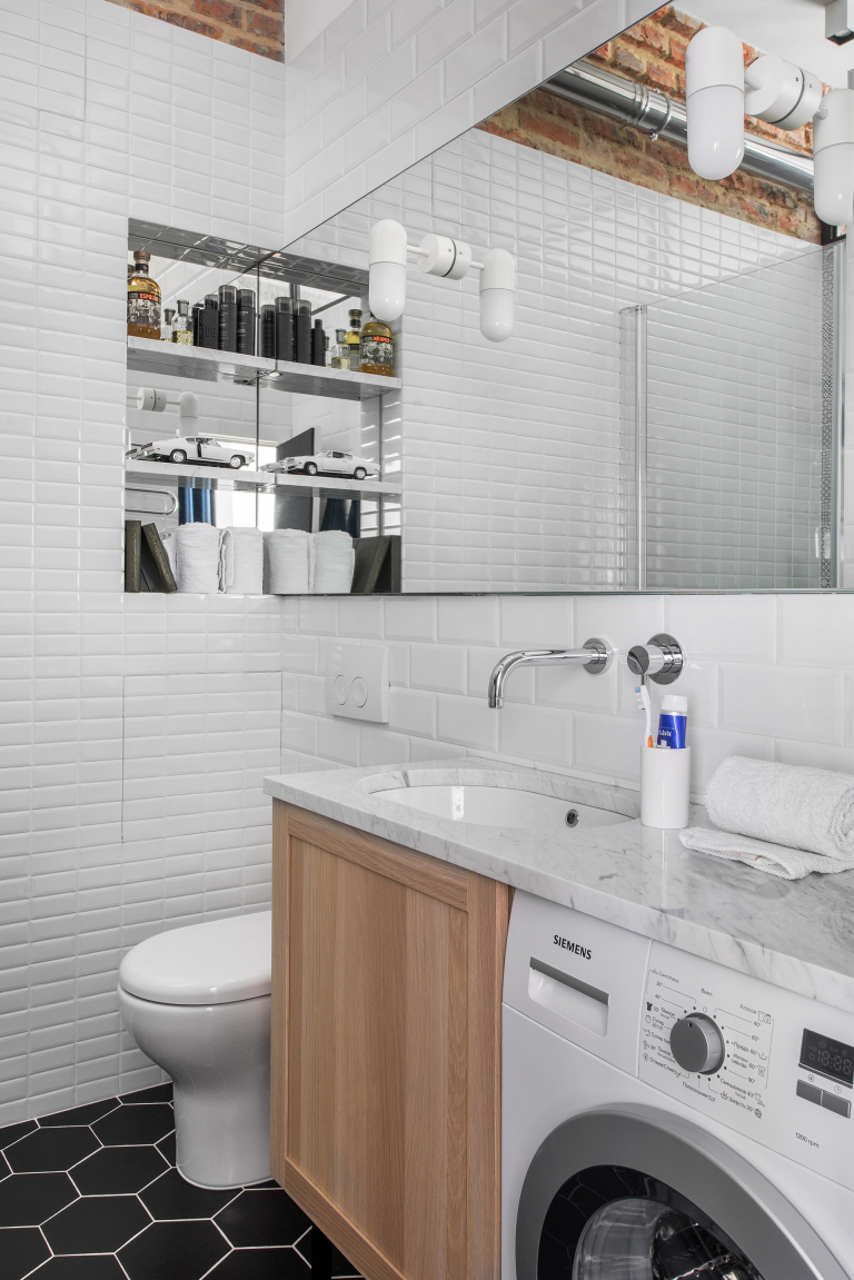 Раковина в ванную в скандинавском стиле