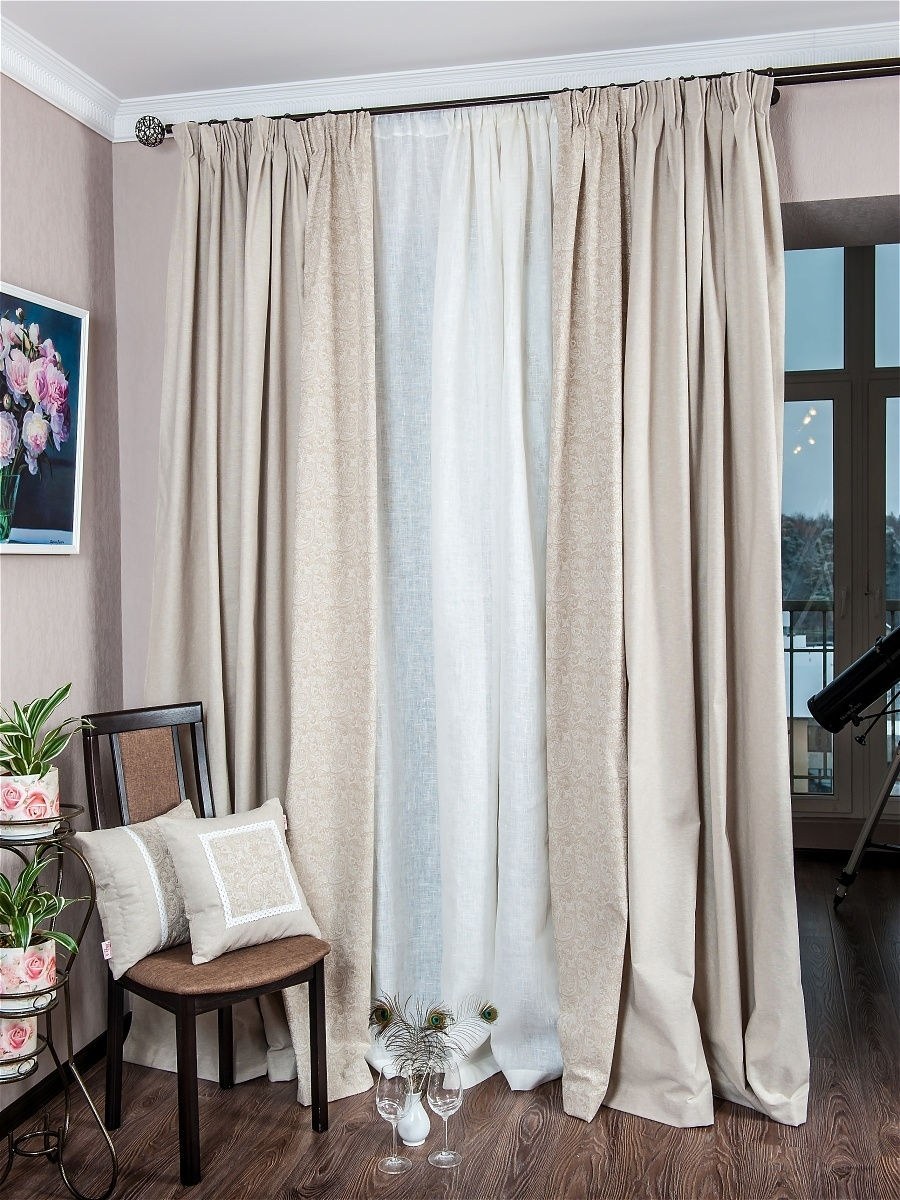 Интерьер с хлопковыми текстилем