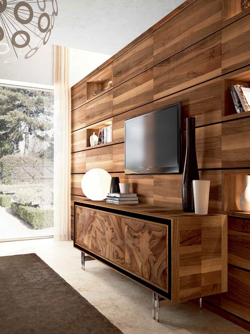 Декор стенки под телевизор