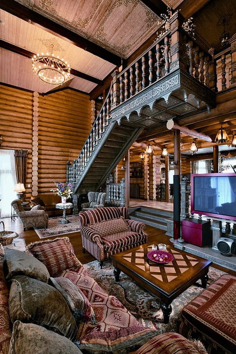 Изразцовая печь в русском тереме