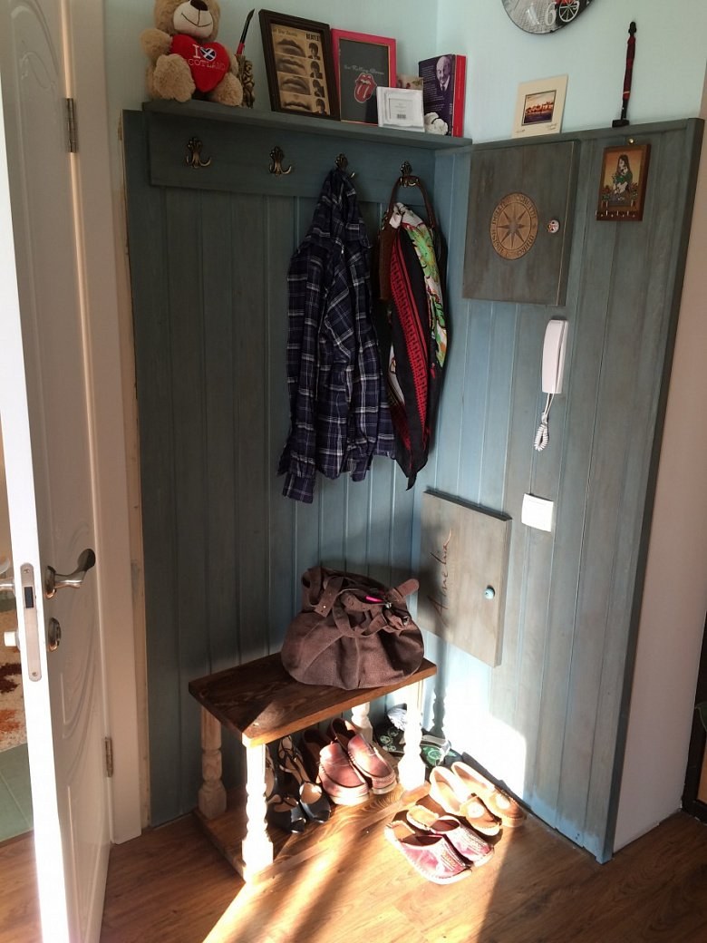 Коридор имитация бруса