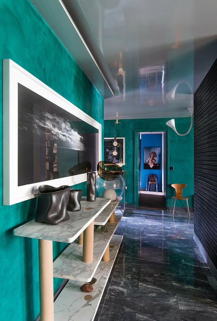 Коридор в мятном стиле