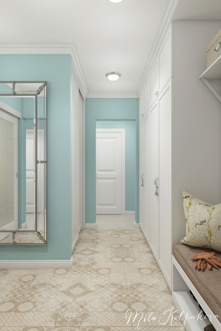 Прихожая в бирюзовых тонах