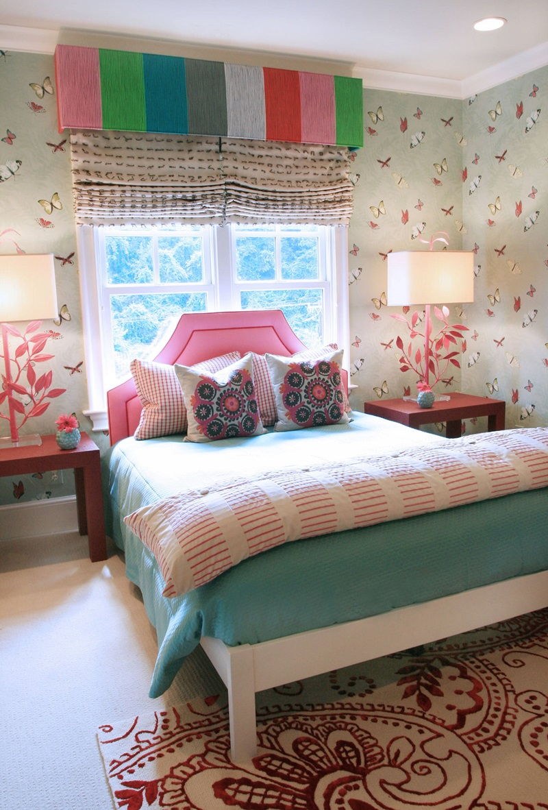 Римские шторы в комнату девочки