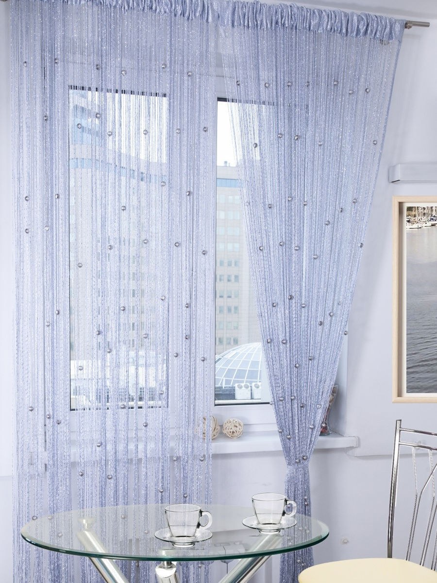 Нитяные шторы ПТК кисея Радуга 280 см на кулиске