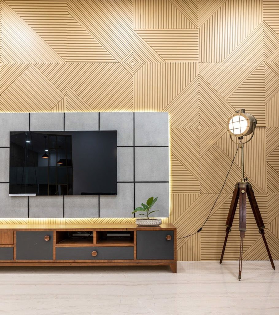 Спальня лофт серый бетон