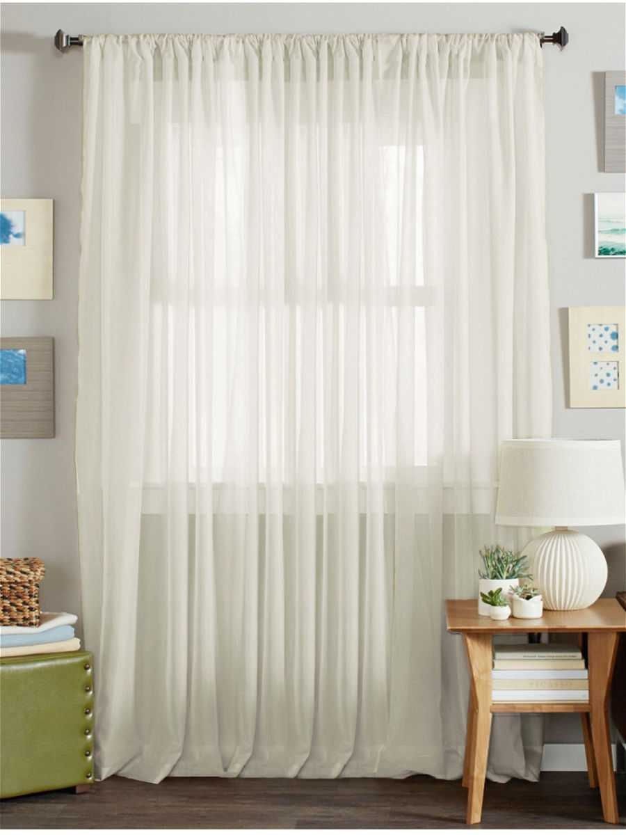 Тюль лен в интерьере спальни