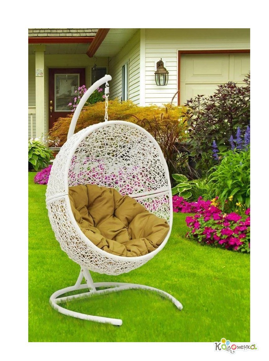 Садовая кочель кокон плетёная