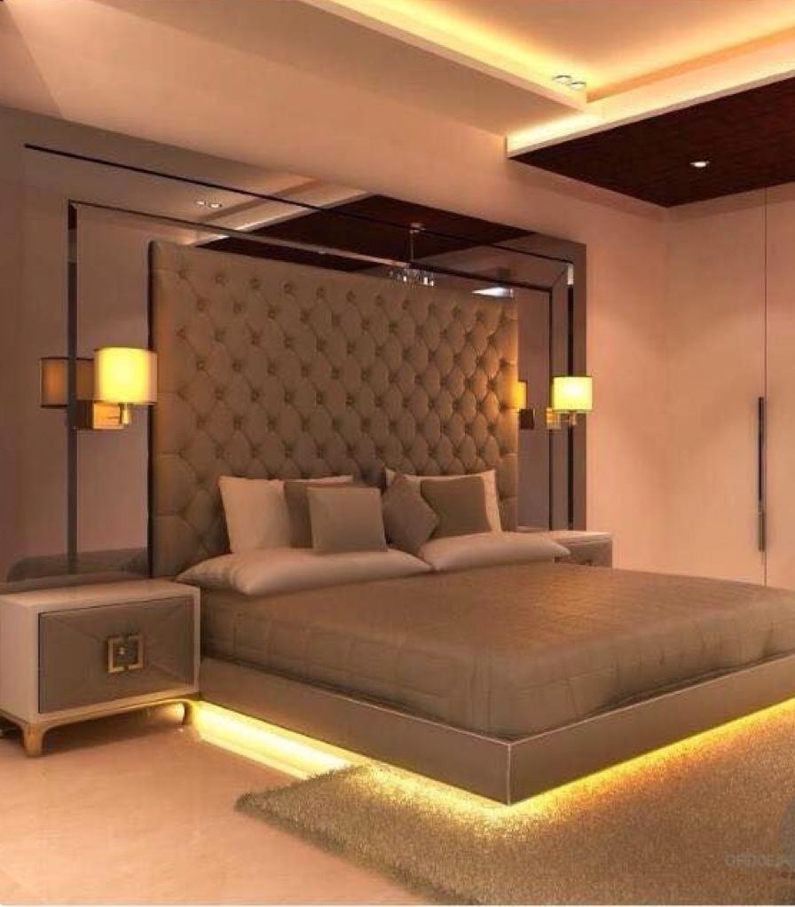 Вечернее освещение спальни